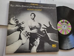 REV. MILTON BRUNSON - No Man Is An Island 1970 GOSPEL FUNK Hob Records LP - Picture 1 of 4