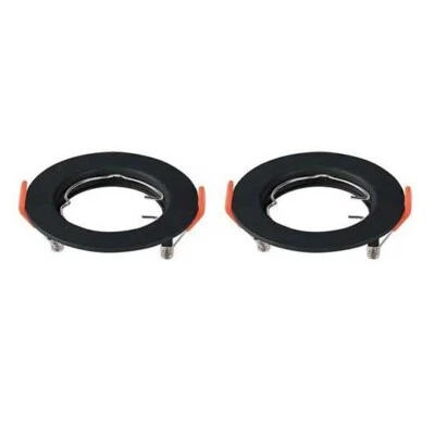 V-TAC VT-929 Portafaretto da incasso rotondo policarbonato nero box 2pcs per lam - Immagine 1 di 4
