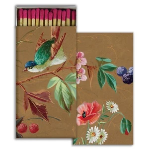 Hummingbird Wallpaper Large Decorative Candle and Fireplace Wood Matches - 1 Box - Picture 1 of 2