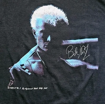 Camiseta de concierto vintage años 80 Billy Idol Rebel Yell 1983 talla mediana Foto 1 de 4