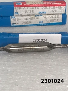 4 Flutes 5/32" x 3/8" x 7/16" x 3-1/8" Niagara Cutter HSS Square End Mill Uncoat - Picture 1 of 10