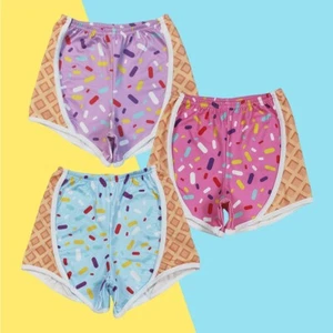 Summer Sibling Girls Athletic Clothing Soft Sprinkles Yoga Shorts - Picture 1 of 6