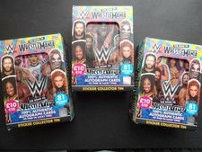 TOPPS ROAD TO WRESTLEMANIA WWE 2021 STICKERS TINS X 3 ALL VERSIONS