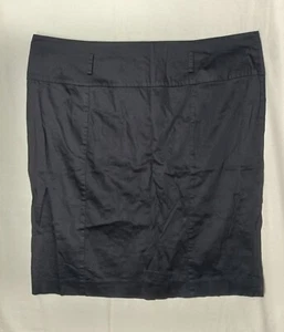 Ladies Black Knee Length High Waist Skirt Size 16 New Look - Picture 1 of 5