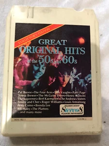 Great Original Hits From The 50s And 60s On 8 Track Tape Cartridge Tape 1 50-55 - Picture 1 of 3