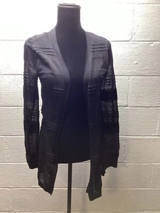 Philomena Petti Black  Long Cardigan Duster NWT Size M - Picture 1 of 6