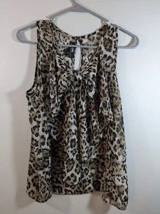 I.N. San Francisco Womens Sleeveless Tank Top Size XL Animal Print - Picture 1 of 5