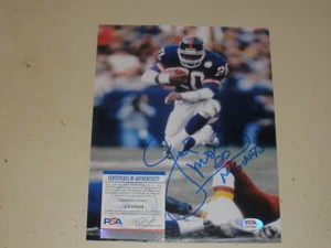 Joe Morris Jump Auto Autograph 8x10 Photo PSA DNA - Picture 1 of 2