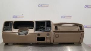 03 GMC SIERRA 2500 SLE DASH PANEL DASHBOARD ASSEMBLY WITH PASSENGER SRS TAN