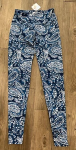 Onzie Women's Size XS X-Small Extra Small Long Tie Dye Paisley Long Leggings NEW - Picture 1 of 9