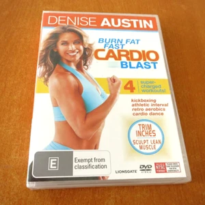 Denise Austin: Burn Fat Fast - Cardio Blast ( DVD , Region 4 ) ~ New Sealed! - Picture 1 of 2