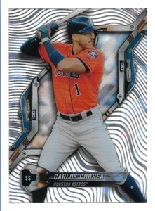 Carlos Correa 2018 Topps High Tek Pattern 1 Waves Magma Diffractor HT-CC Astros - Picture 1 of 2