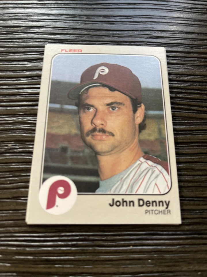 1983 Fleer Philadelphia Phillies Baseball Card #158 John Denny - Image 1 of 1