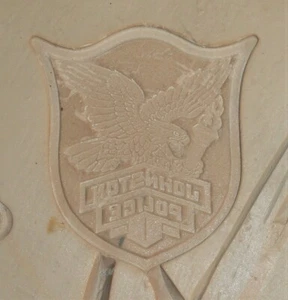 Molde de fundición de giro de goma Johnston escudo policial insignia cisne mariposa camello - Imagen 1 de 12
