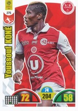 275 YOUSOUF KONE # MALI STADE REIMS CARD ADRENALYN LEAGUE 1 2019 PANINI