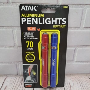 Atak Inspection Penlight 70 Lumens Water Resistant w/ Pocket Clip 2PK - Picture 1 of 6