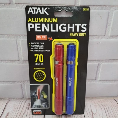 Atak Inspection Penlight 70 Lumens Water Resistant w/ Pocket Clip 2PK - Image 1 of 4