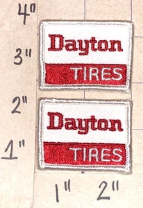 LOTTO 2 TOPPE STEMMA PNEUMATICI VINTAGE DAYTON TIRE RUBBER COMPANY #1 IN PNEUMATICI - Foto 1 di 1