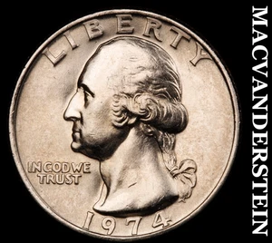 1974 Washington Quarter - Choice Gem Brilliant Uncirculated No Reserve #F664 - Bild 1 von 2
