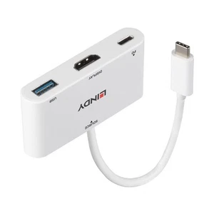 LINDY USB 3.1 Type C to HDMI Converter with USB Type A Port and Power Delivery - Bild 1 von 5