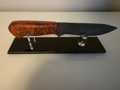 Damastmesser, 205 Lagen, Schmiedeart Federdamast - Bild 1 von 4