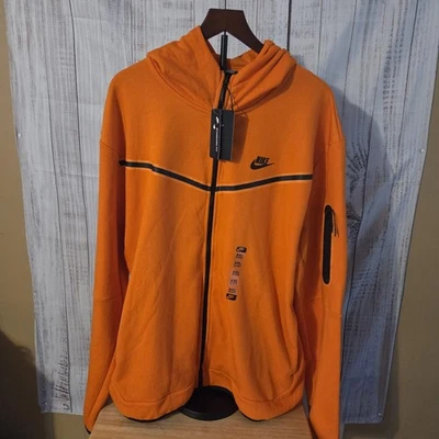 Nike Tech Fleece Windrunner Hombre XXL Naranja Cremallera Completa Chaqueta Bolsillos  Foto 1 de 4