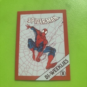 Carta lista di controllo promozionale Marvel Bi-Weeklies 1992 #8 Spider-Man rara card - Foto 1 di 2