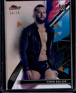 2021 Topps Finest WWE Finn Balor Rose Gold Refractor 58/75 - Picture 1 of 2