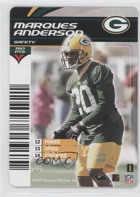 2002-03 NFL Showdown 1st & Goal Marques Anderson #078 Rookie RC - Image 1 of 2