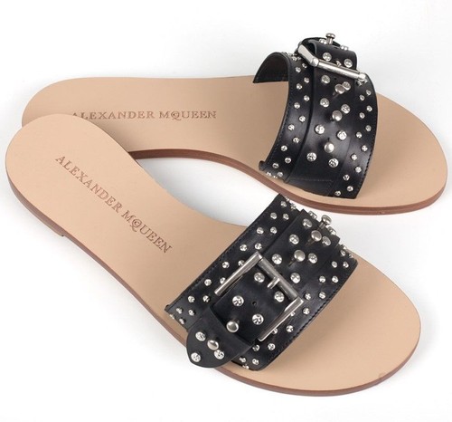 Sandali Alexander McQueen in metallo 32707903