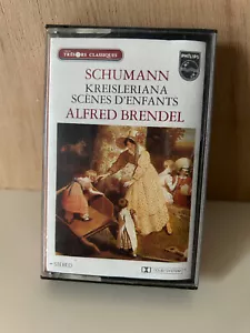 Schumann - Alfred Brendel Kreisleriana Scènes d'enfants/ Cassette Audio-K7 Tape - Imagen 1 de 2