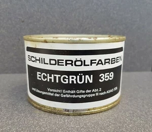 Schilderölfarbe Echtgrün 359, Farbenfabrik Nerchau, DDR, ca. 400 cm³ - Bild 1 von 3