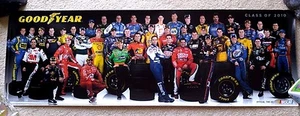 RARO PÓSTER NASCAR 'CLASE DE 2010' - STEWART, JOHNSON, DE JR, MARTIN, GORDON, BUSCH + - Imagen 1 de 1