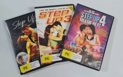 Step Up 1, 3 and 4 DVD Bundle - Hours of Entertainment - Rated PG - Region PAL - Image 1 of 4