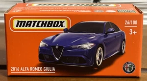 2016 Alfa Romeo Giulia 26/100 2022 Matchbox Power Grabs Case B NEW - Picture 1 of 1
