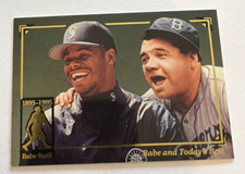 1995 Megacards Ruth #21 Babe and Today's Best Babe Ruth Ken Griffey Jr.