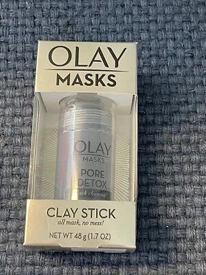 Olay Pore Detox Black Charcoal Clay Face Mask Stick Facial Cleanser 1.7oz NEW  - Image 1 of 3