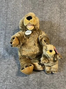 Build a Bear Groundhog & Mini Baby Small Groundhog Plushes - Picture 1 of 14
