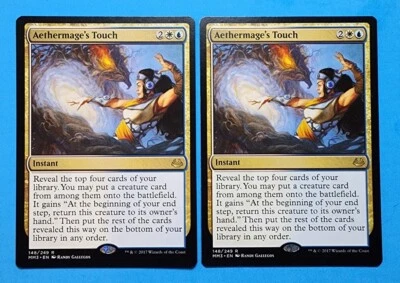 2x Aethermage's Touch Modern Masters Instant Mtg Magic Gathering Multi Rare 148 - Image 1 of 2