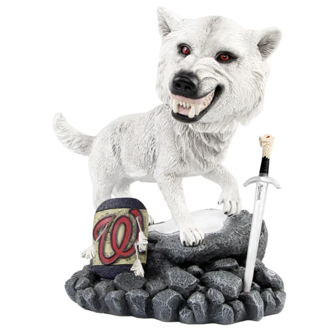 Washington Nationals Game of Thrones Direwolf Bobblehead MLB Cover
