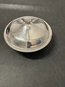 F.B. Rogers Silver Company 1158 Auflaufform mit Deckel. Silberteller - Bild 1 von 14