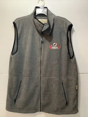 Timberline 灰色毛衣抓绒背心,正面带刺绣标志,尺寸 L — 第 1/4 张图片