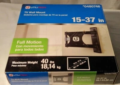Utilitech 15x37 Full Motion TV Wall Mount - Image 1 of 4
