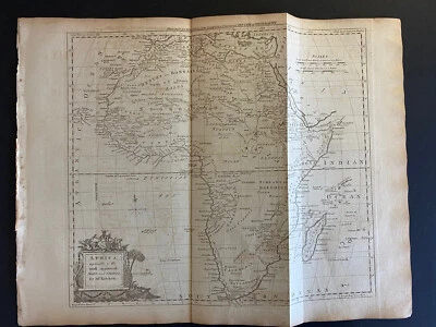 Africa agreeable to the most approved Maps and Charts Kitchin 1782 Millar - Image 1 of 3