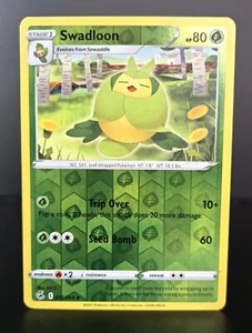Pokémon TCG - SWADLOON - 010/264 - Reverse Holo - Fusion Strike (2021) - NM/MINT - Picture 1 of 1