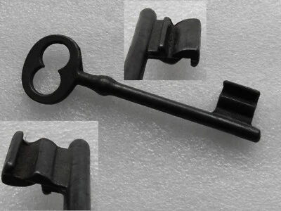 ANCIENNE CLÉ DE SERRURE PORTE CLEF FER FORGE OLD KEY SCHLUSSEL CHIAVA CHÂTEAU - Photo 1/4