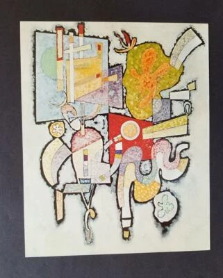 Wassily Kandinsky "Ambiguity" Mounted Offset Lithograph Limited ed. 1975 - Image 1 of 3