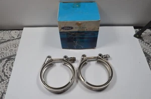 NUEVO DE LOTE FORD LN900 CARGADOR ENFRIADOR DE AIRE ABRAZADERAS 2 PIEZAS F1HZ-6K786-C - Imagen 1 de 8