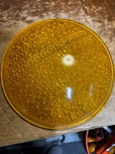 Kopp Traffic Signal Lens Glass Amber Yellow 8 3/8" USA TL4777 - Picture 1 of 3