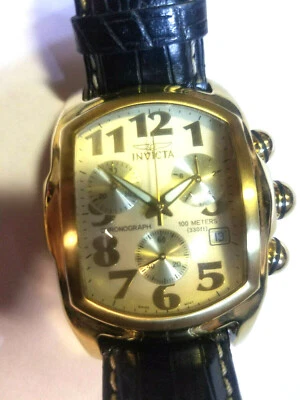 Invicta 9893 Lupah Collection Champagne Dial Arabic # Data Swiss Quartz Movement - image 1 of 4